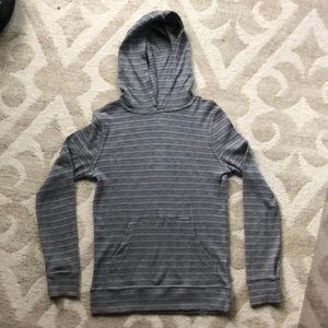 Helix youth medium heather gray hoodie